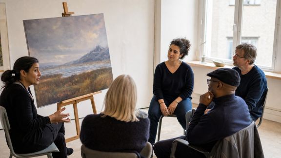 Animer un atelier d’échange autour des œuvres d’art en collectif