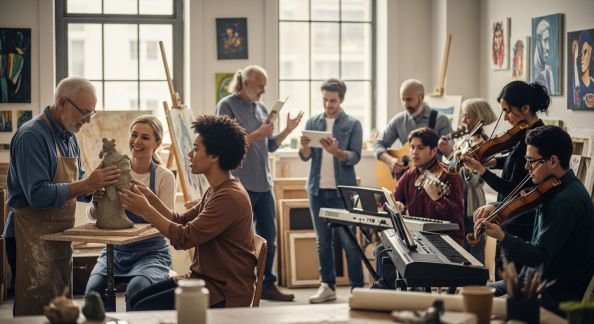 Encourager les collaborations entre générations au sein des communautés artistiques